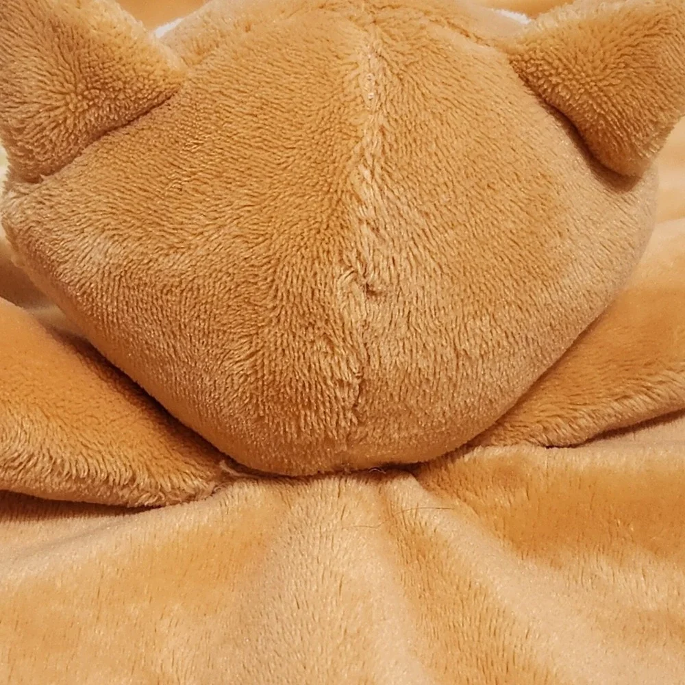 Douglas Baby Cuddle‎ Fox Lovey with Tail  Woodland Mushrooms Satin Edge Blanket